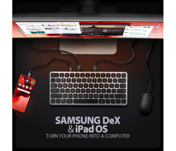 Axagon HMC-KB-US USB-C 5Gbps KEYBOARD (US) 9in1 hub - 1485463 - zdjęcie 11